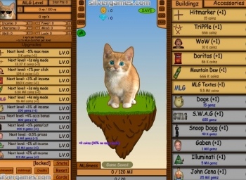 Click to play  Cat Clicker MLG