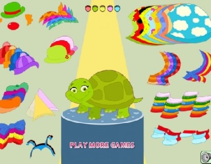 Click to play  Dress up pretty turtle